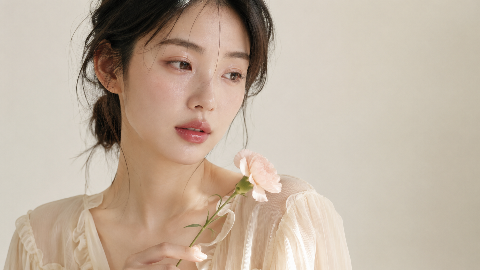 프리미엄 메디컬뷰티 콘셉트의 히알루론산 필러와 필러 제거를 상징하는 젤 오브제가 배치된 에디토리얼 이미지