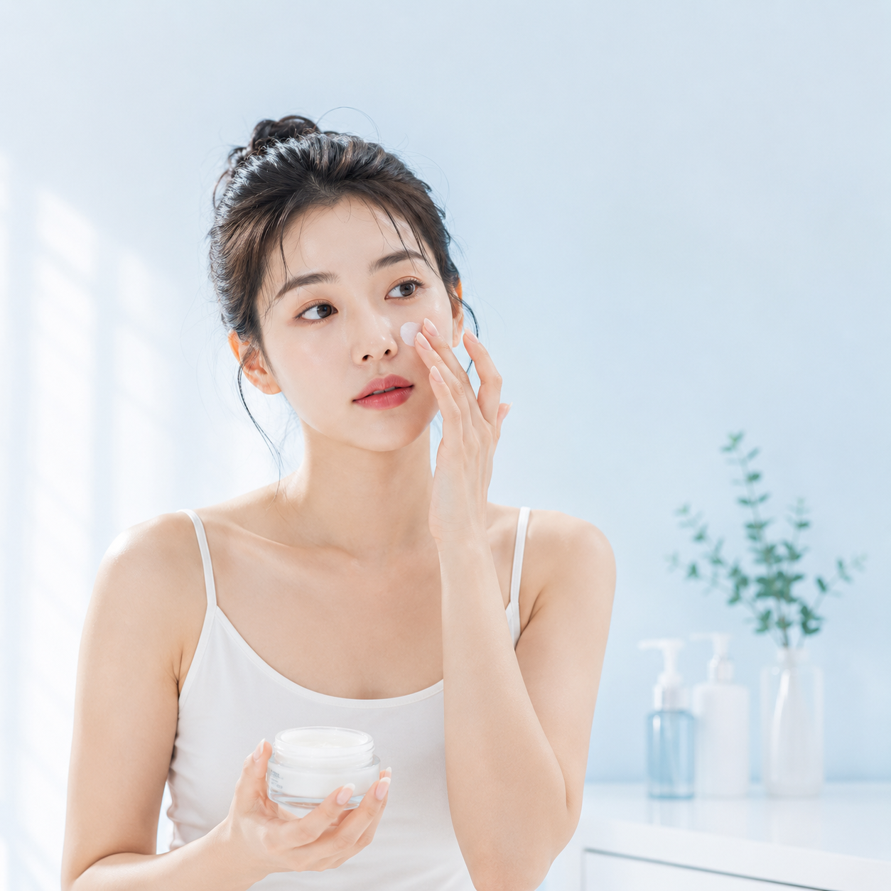 눈썹과 콧망울 옆 각질