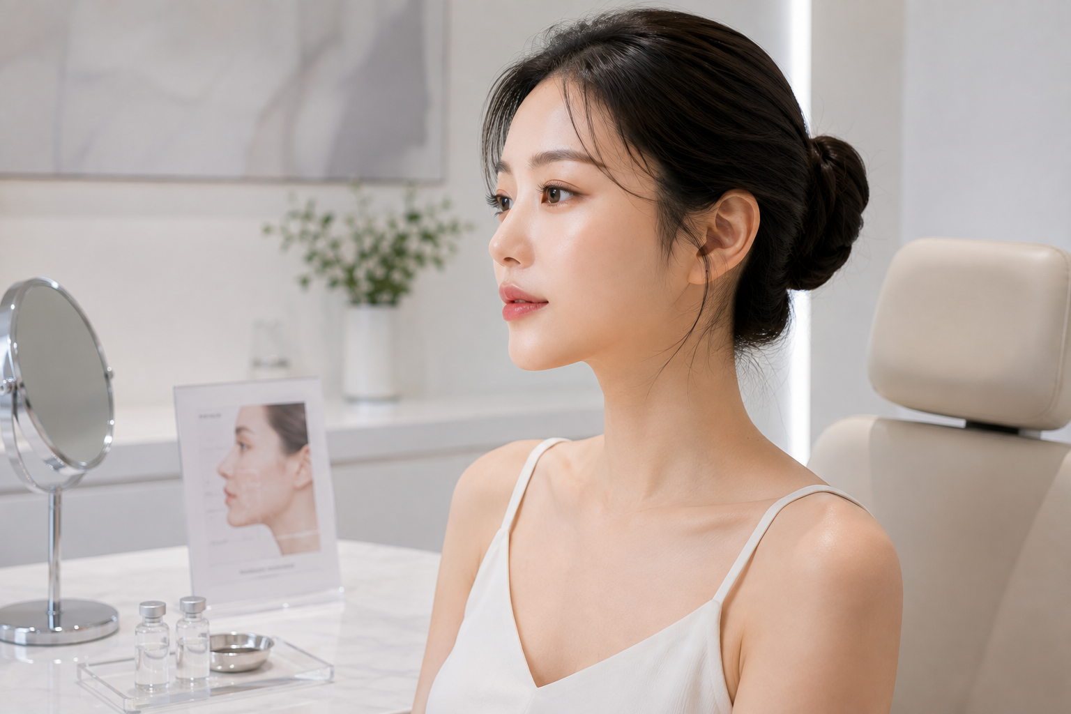 입술필러를 상담하는 이미지